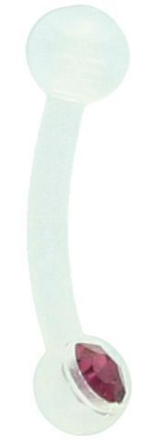 Kolczyk do brwi z tworzywa sztucznego – opalizujący – KOS 030.jpg